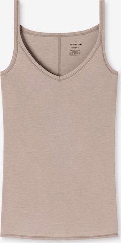 Maillot de corps SCHIESSER en marron : devant