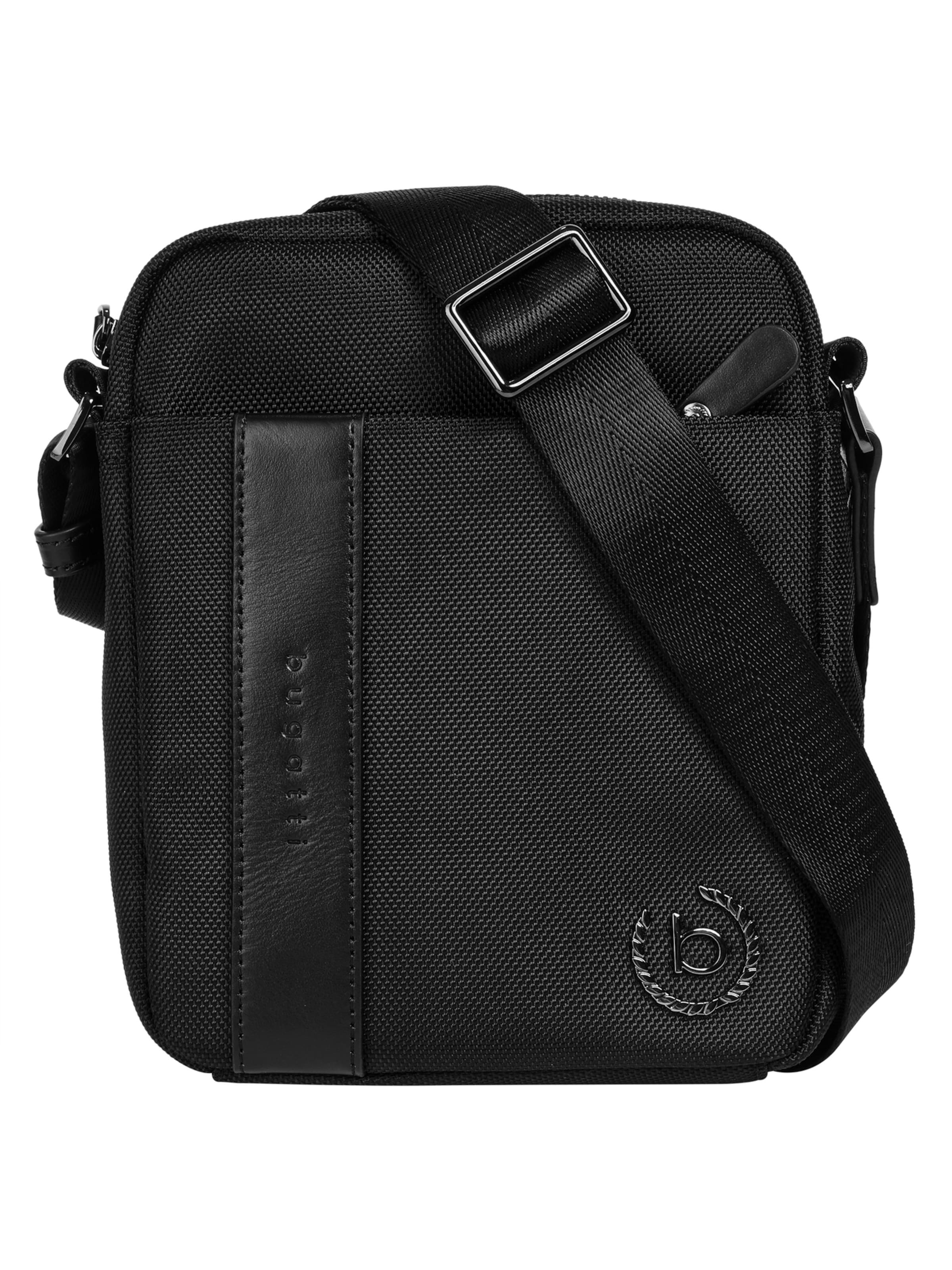 bugatti Crossbody Bag 'NERO' in Black: front