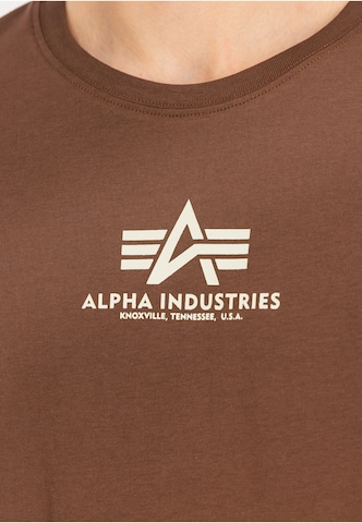 T-Shirt ALPHA INDUSTRIES en marron