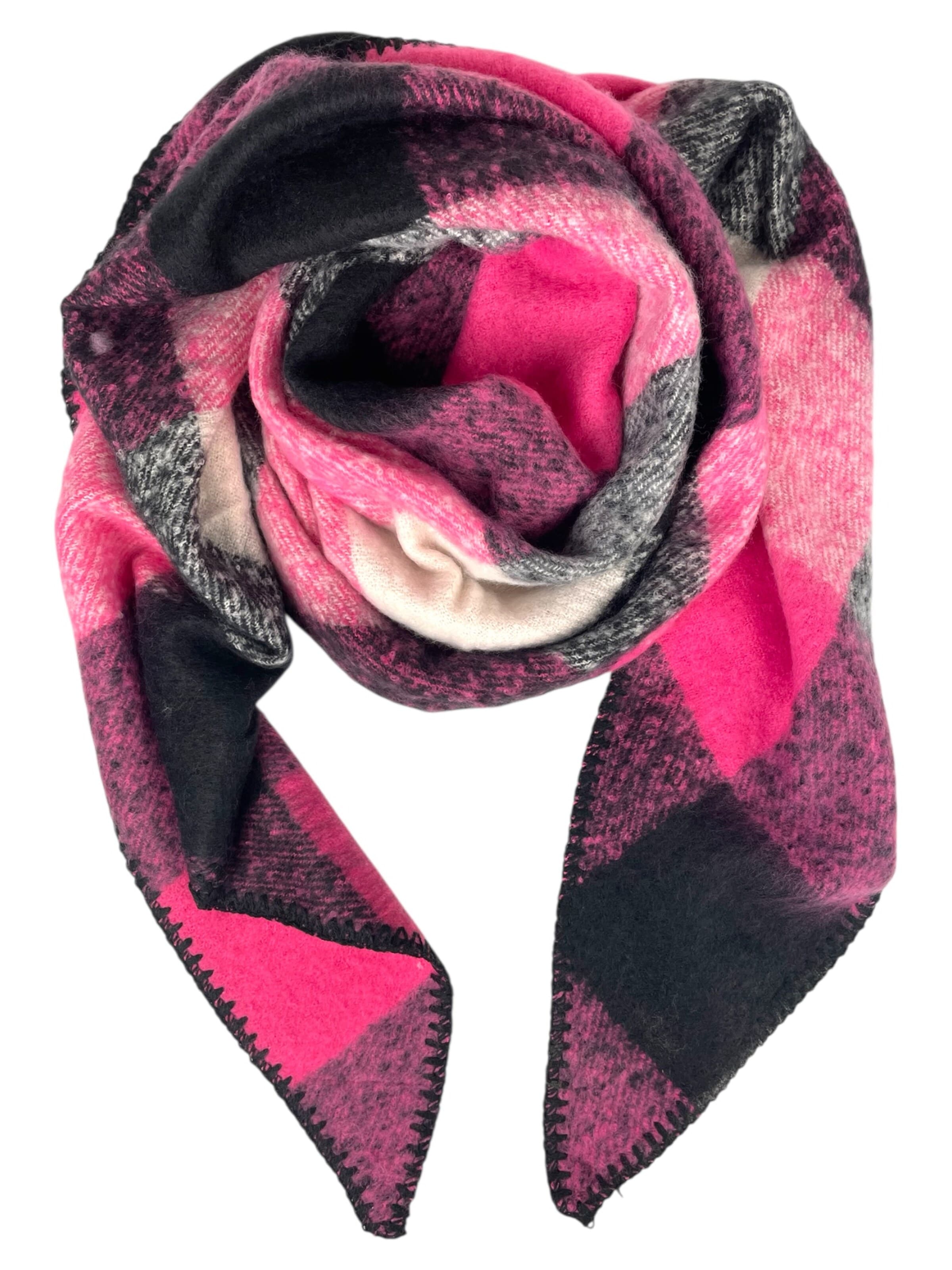 Sciarpa 'Karo' di Kumixi in rosa: frontale