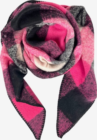 Sciarpa 'Karo' di Kumixi in rosa: frontale