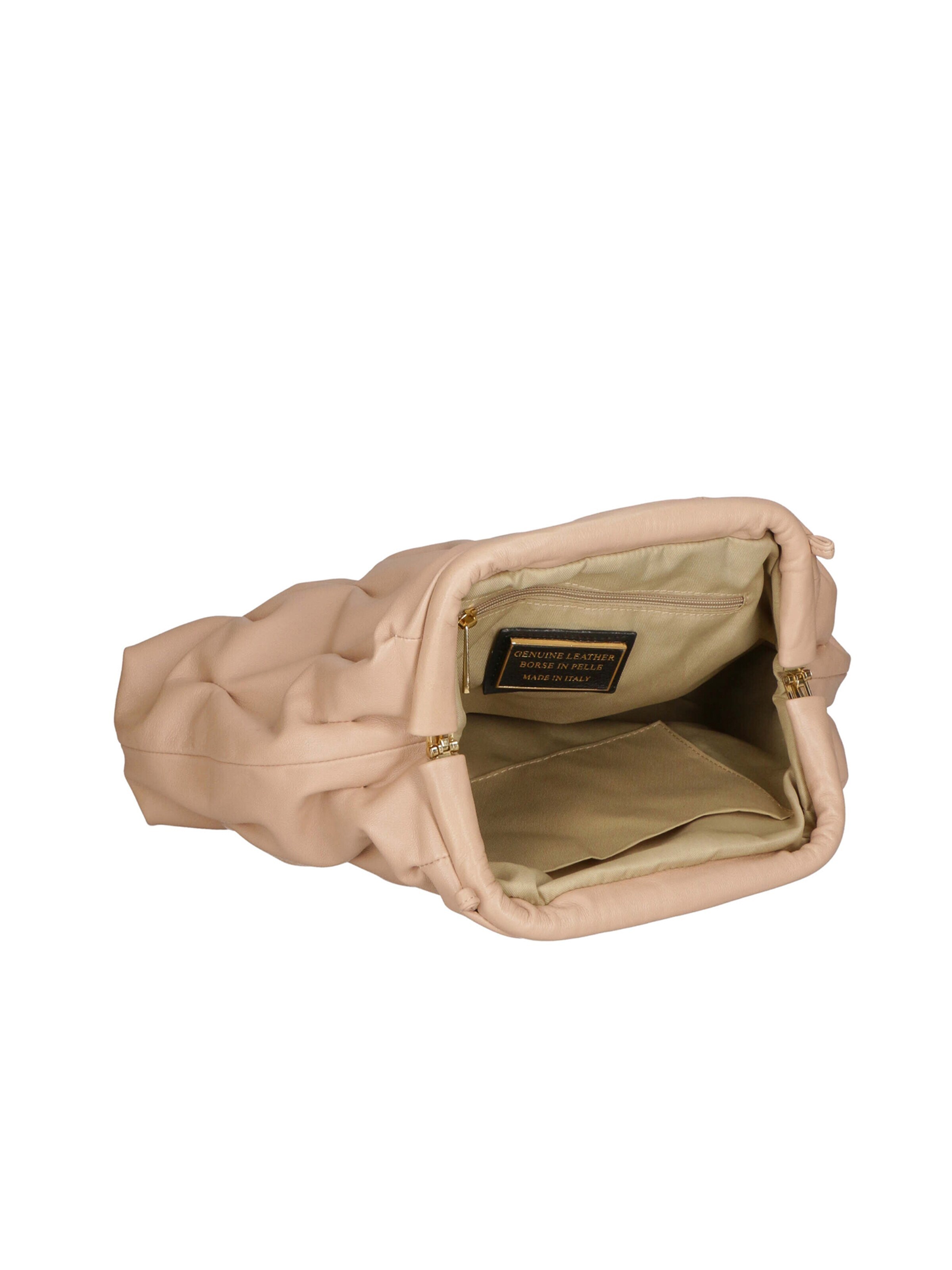 Pochette 'Pochette Verona in Pelle Sauvage - Tracolla Regolabile Made in Italy' di Gave Lux in beige