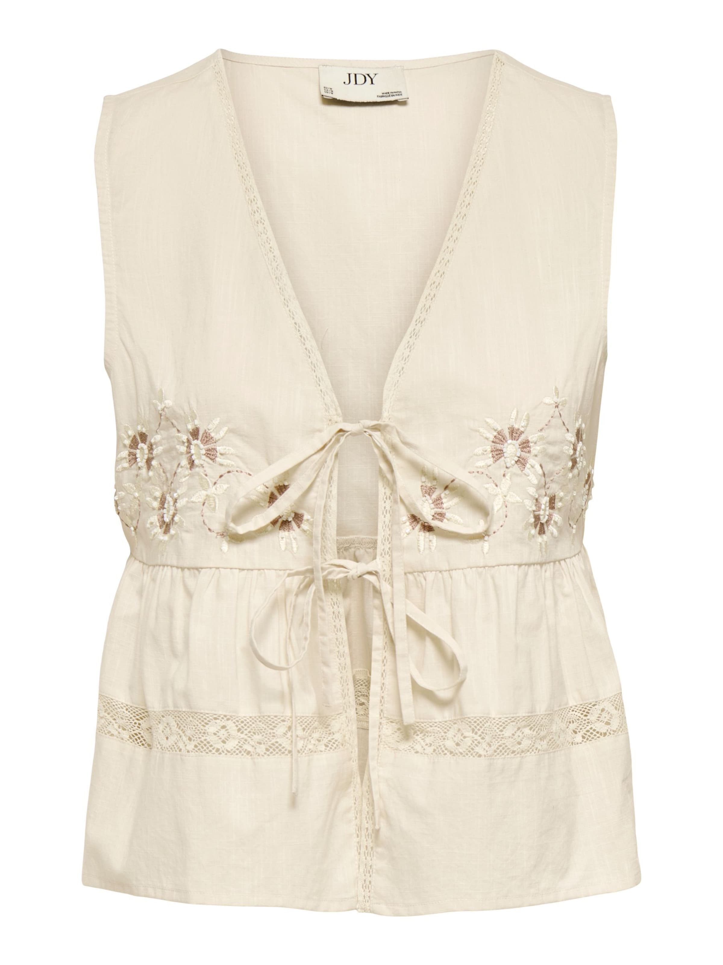 JDY Vest 'JDYMaddie' in White: front
