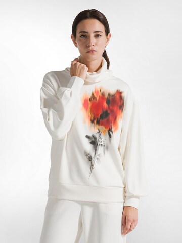 Sweat-shirt DEHA en blanc : devant