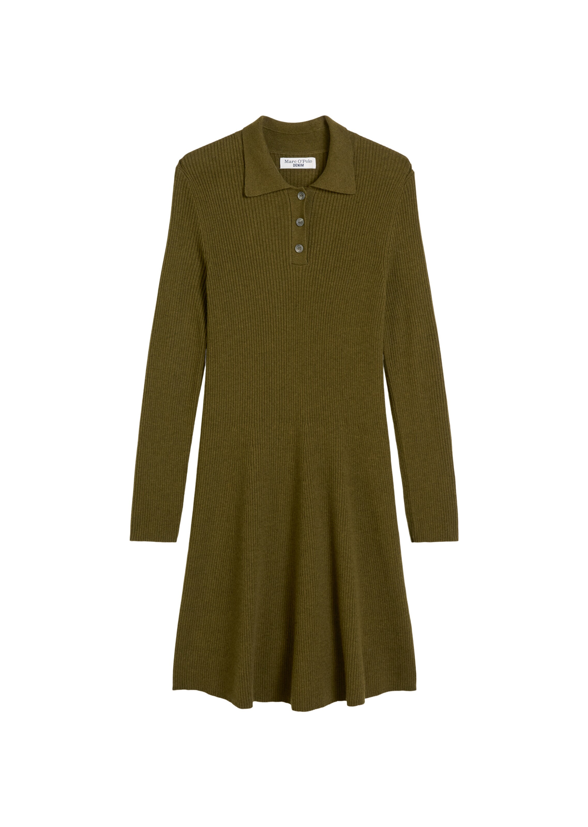Robes en maille Marc O'Polo DENIM en vert : devant