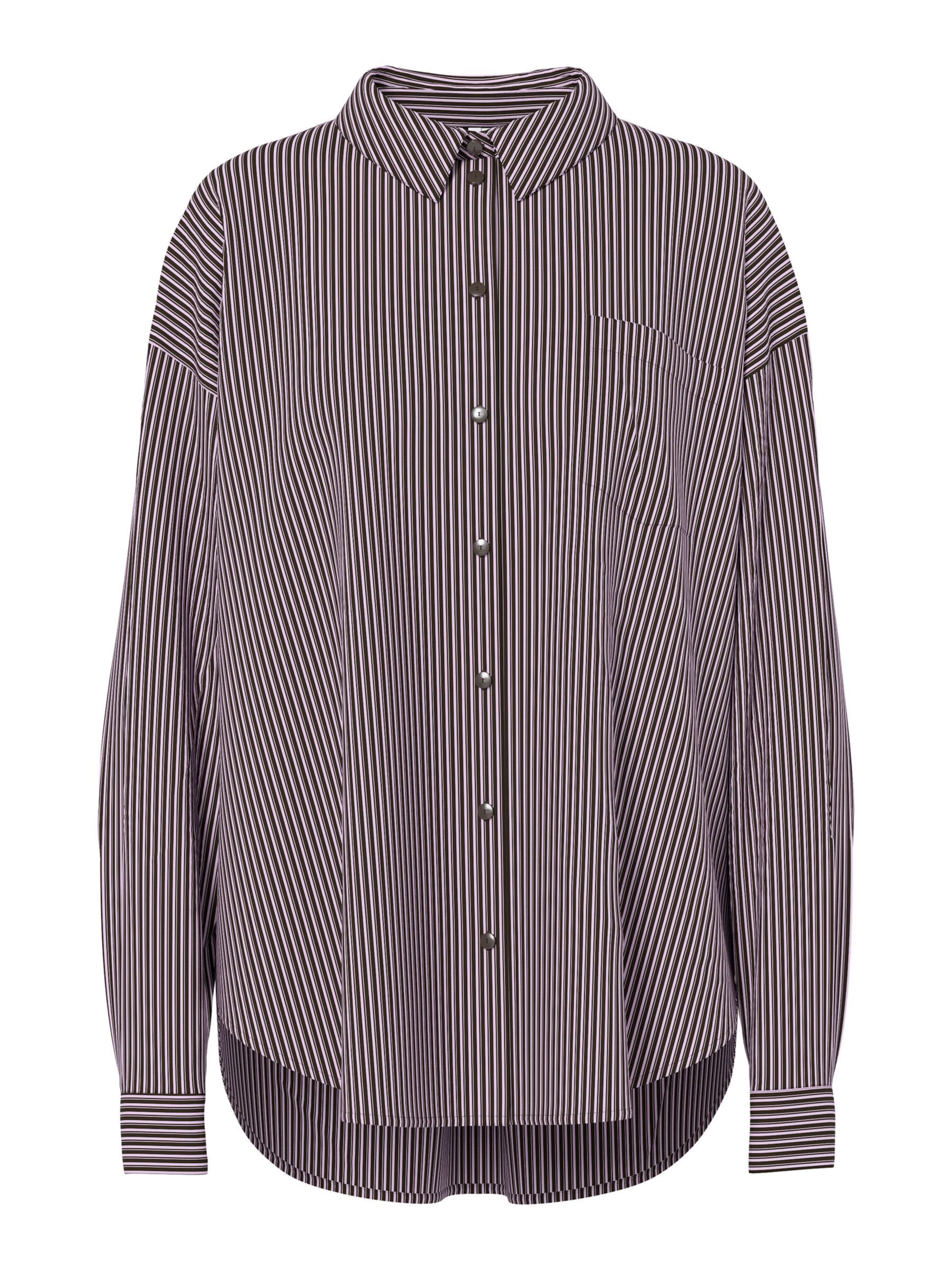 Camicia da donna di PIECES in marrone: frontale