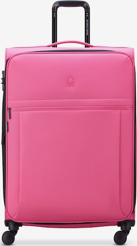 Delsey Paris Trolley 'x United Colors of Benetton BE' in Roze: voorkant