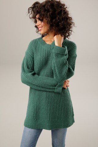 Aniston CASUAL Sweater in Green: front