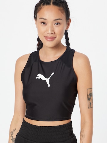 PUMA Športový top 'Fit Eversculpt Fitted Tank' - Čierna