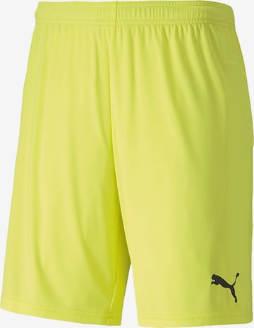 PUMA Workout Pants in Yellow: front