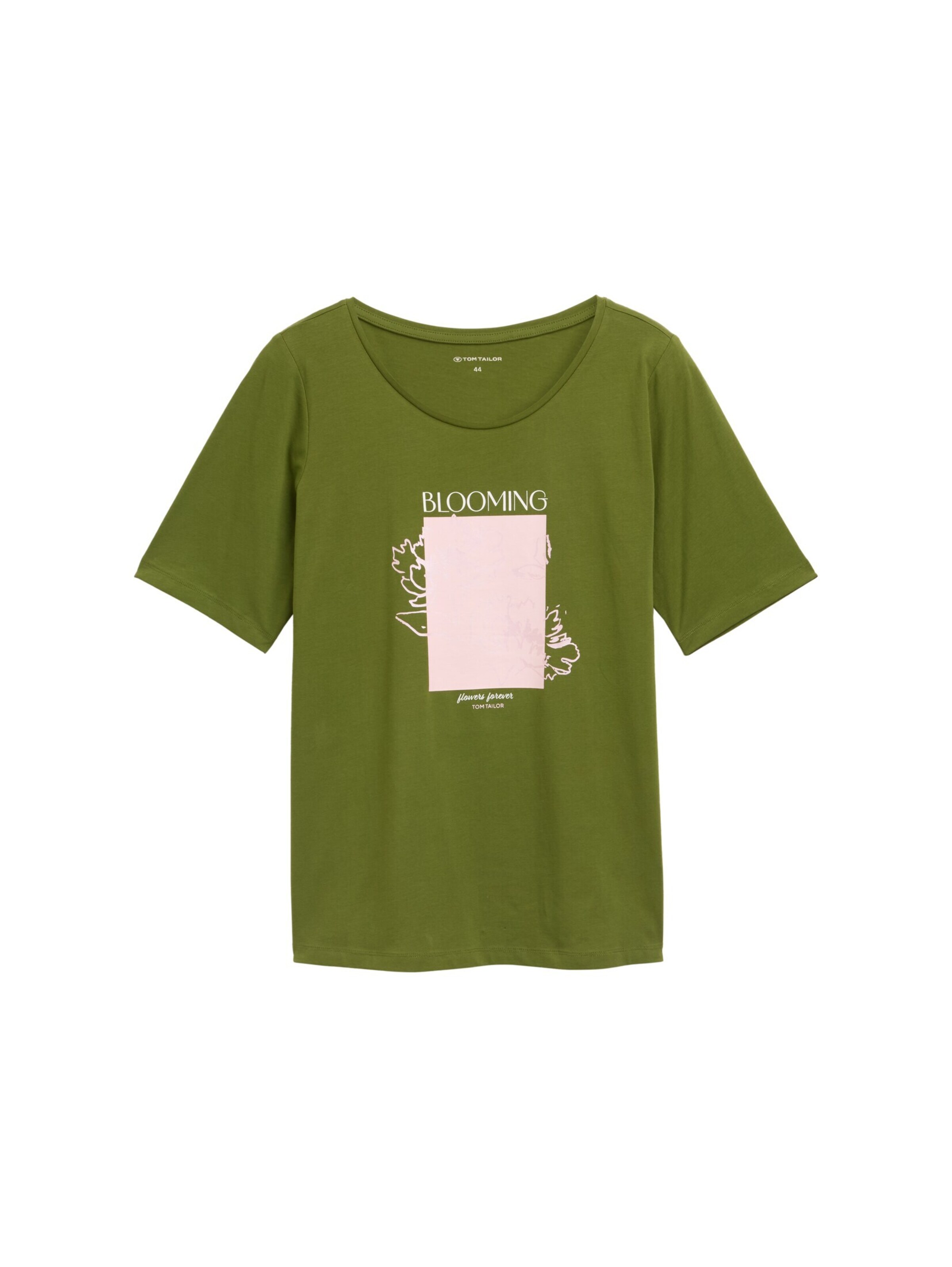 Tom Tailor Women + T-Shirt in Grün: Vorderseite