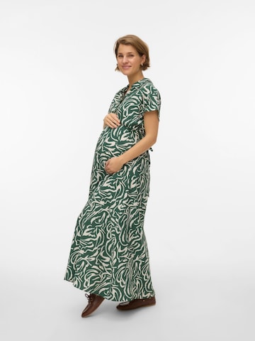 Vero Moda Maternity - Vestido camisero 'VMMJosie' en verde: frente