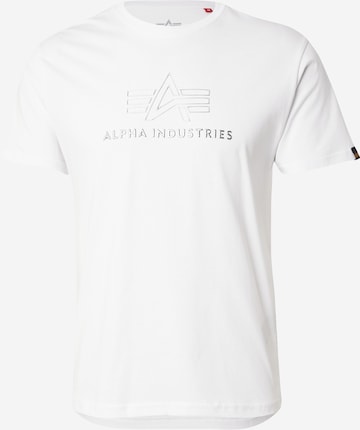 Maglietta di ALPHA INDUSTRIES in bianco: frontale