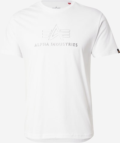 Marškinėliai iš ALPHA INDUSTRIES, spalva – sidabrinė / balta, Prekių apžvalga