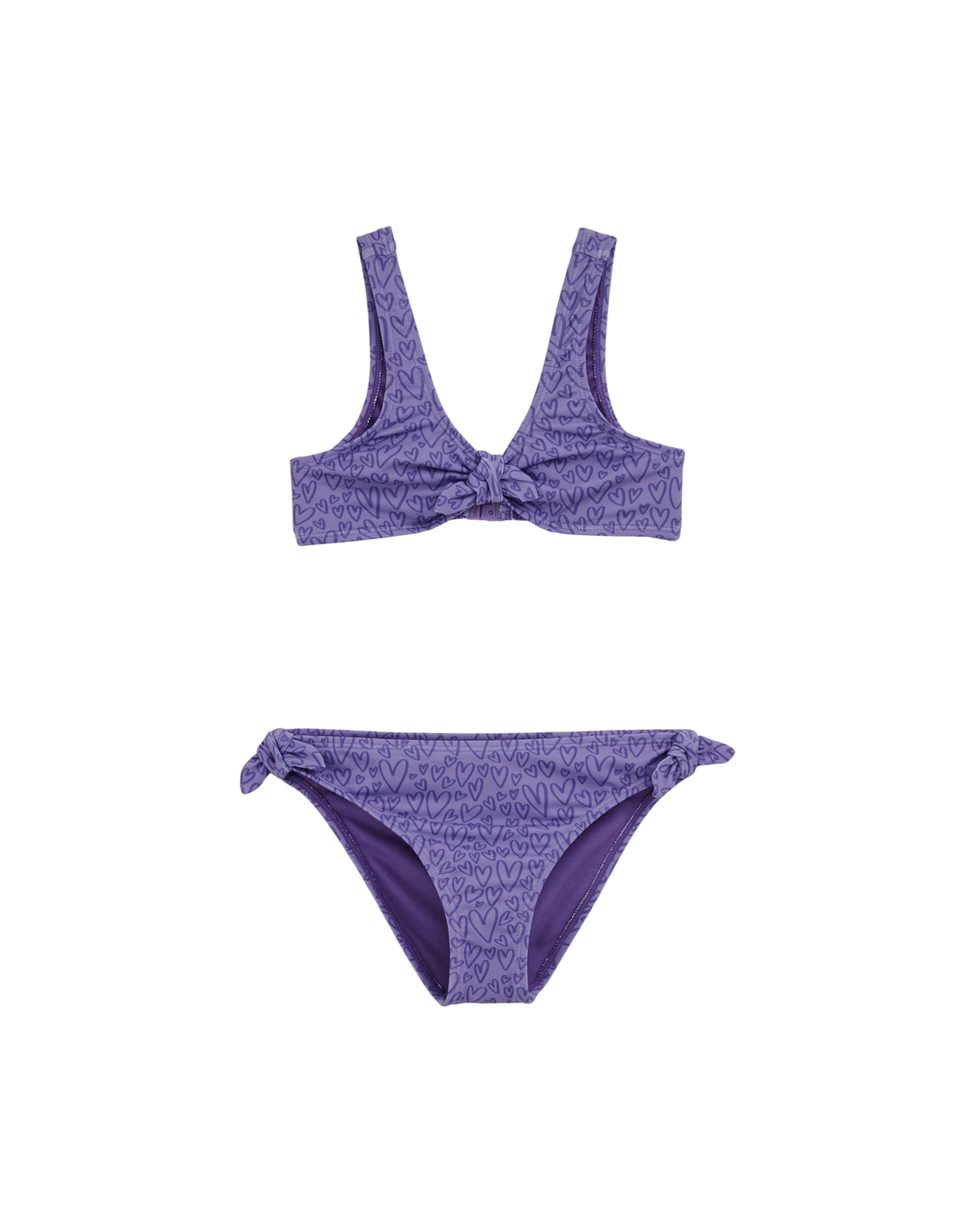 Bustier Bikini WE Fashion en violet : devant
