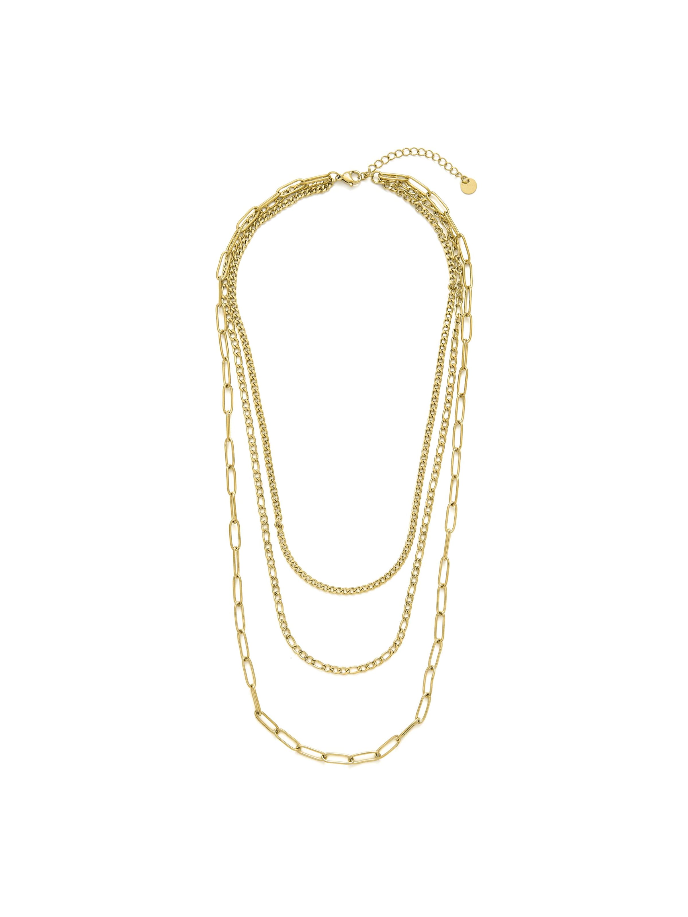 Luxenter Necklace 'Korvia' in Gold: front