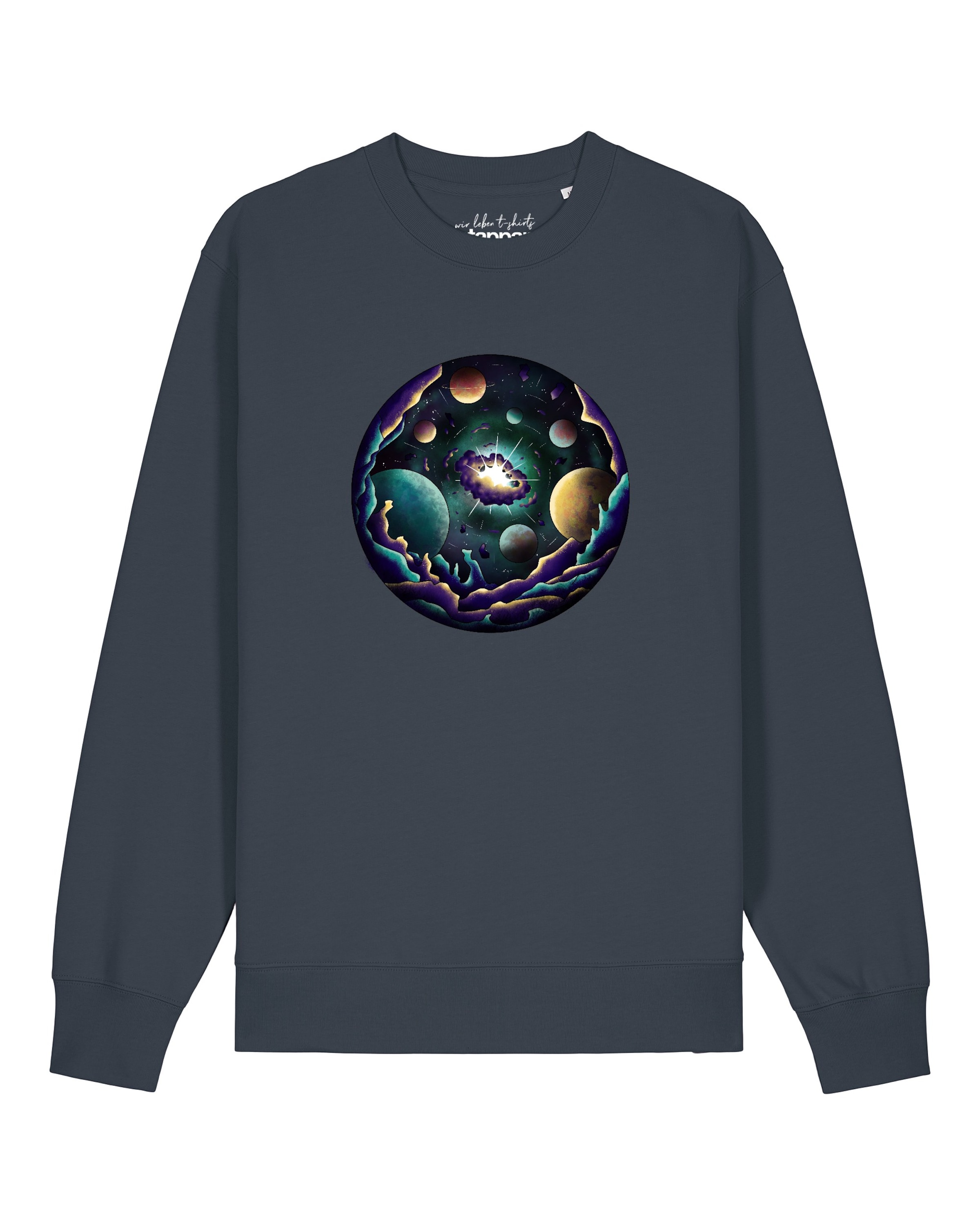 Watapparel Sweatshirt 'Urknall' in Grey: front