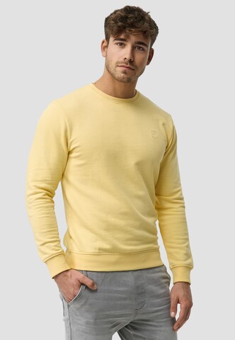 INDICODE JEANS Sweatshirt 'Holt' in Gelb
