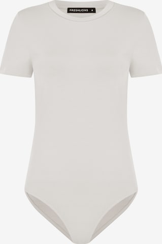 FRESHLIONS Shirt bodysuit 'Amata' in White: front