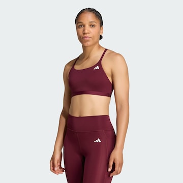 Bustino Reggiseno sportivo 'Optime Essentials' di ADIDAS PERFORMANCE in rosso: frontale