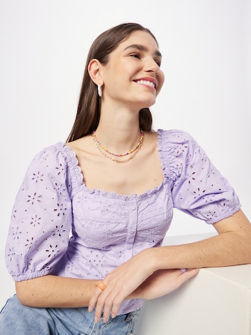 GAP Blouse 'EYELET' in Lila