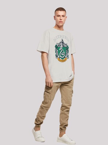 F4NT4STIC Shirt 'Harry Potter Slytherin Crest' in Grijs