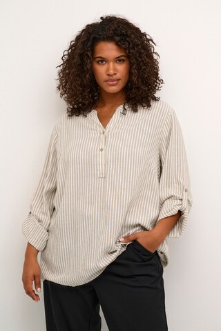 KAFFE CURVE Bluse 'Mille' i beige: forside