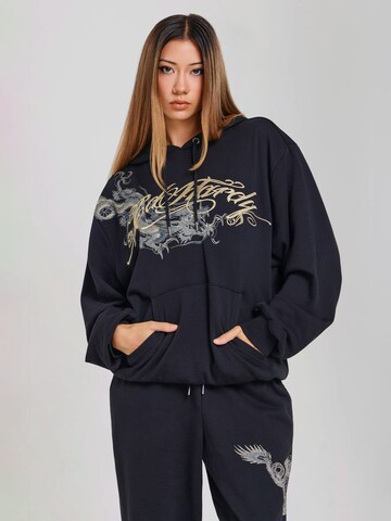 Ed Hardy Sweatshirt i svart: framsida