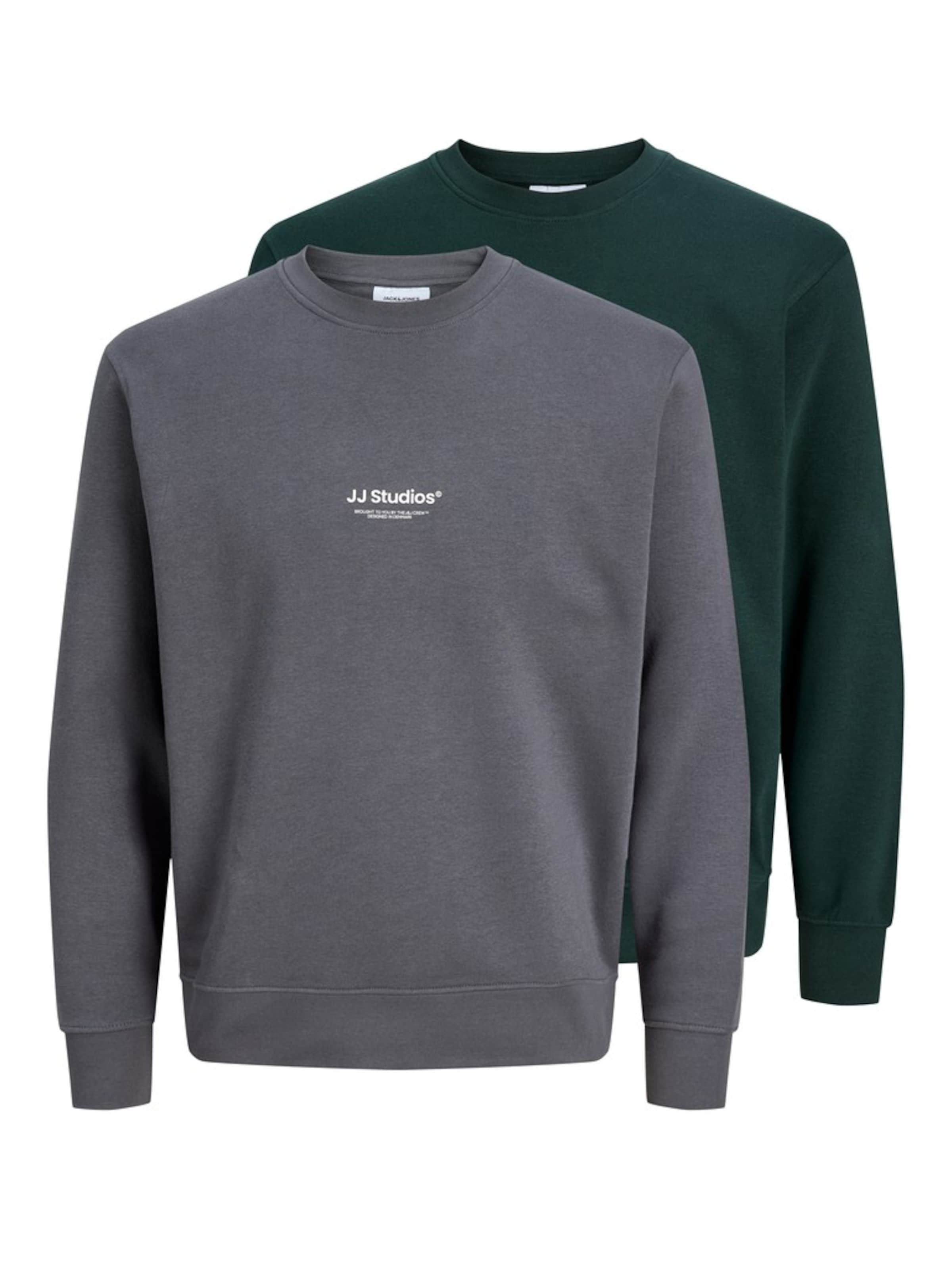 JACK & JONES Свитшот 'JJESOHO' в Серый: спереди