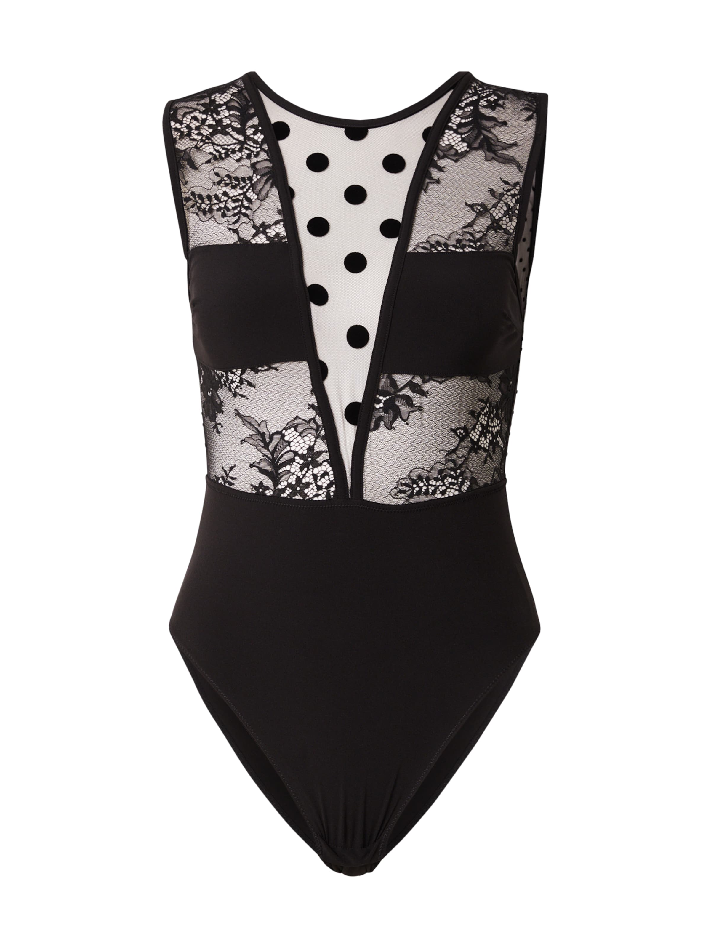 melns ETAM Bodijs 'Love Affair': no priekšpuses