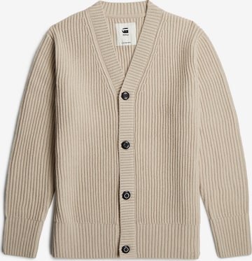 G-STAR Knit cardigan in Beige: front