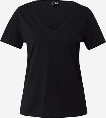 VERO MODA Shirt 'PAULA' in Zwart: voorkant