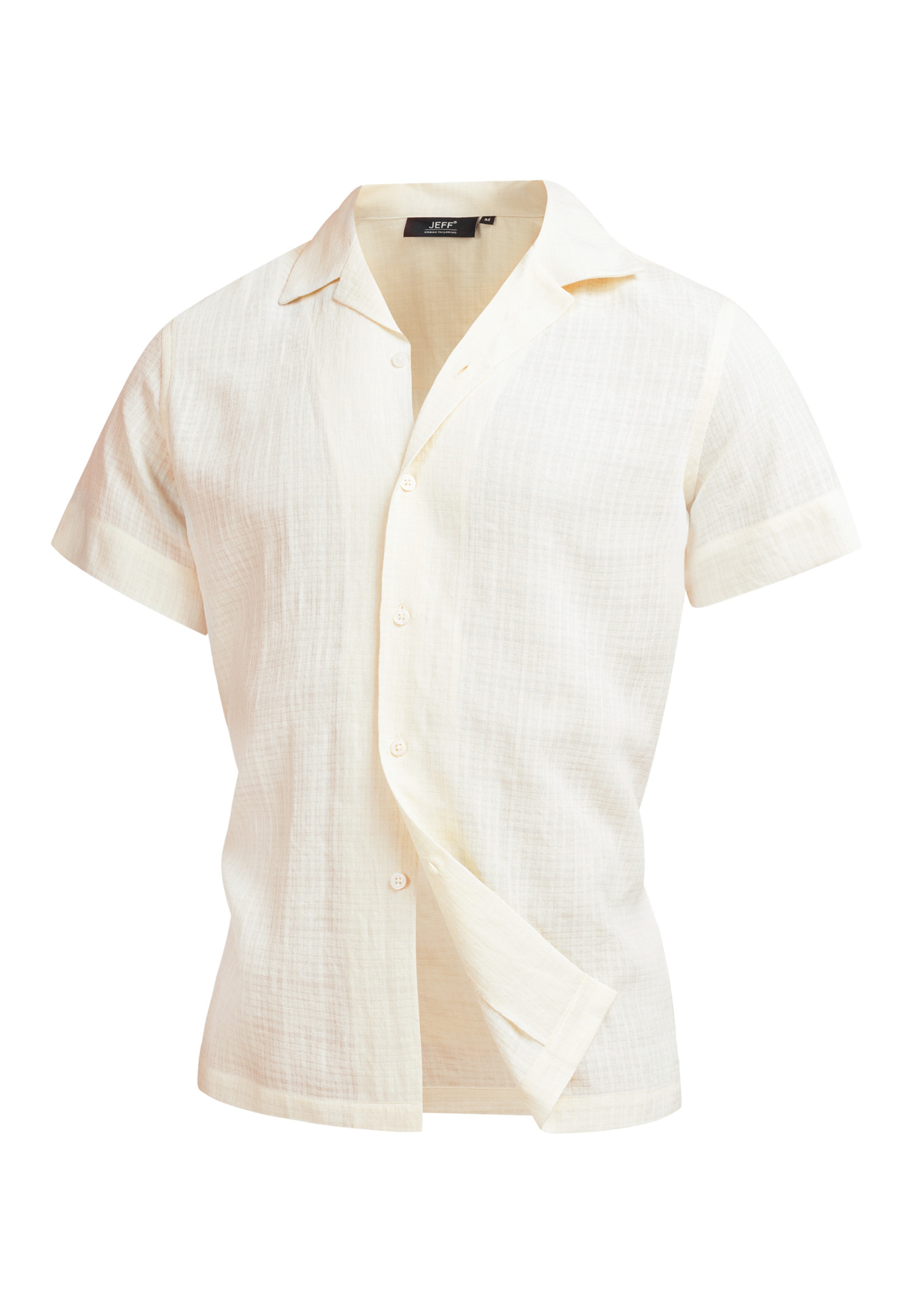 JEFF Hemd 'Travis' in Beige: Vorderseite