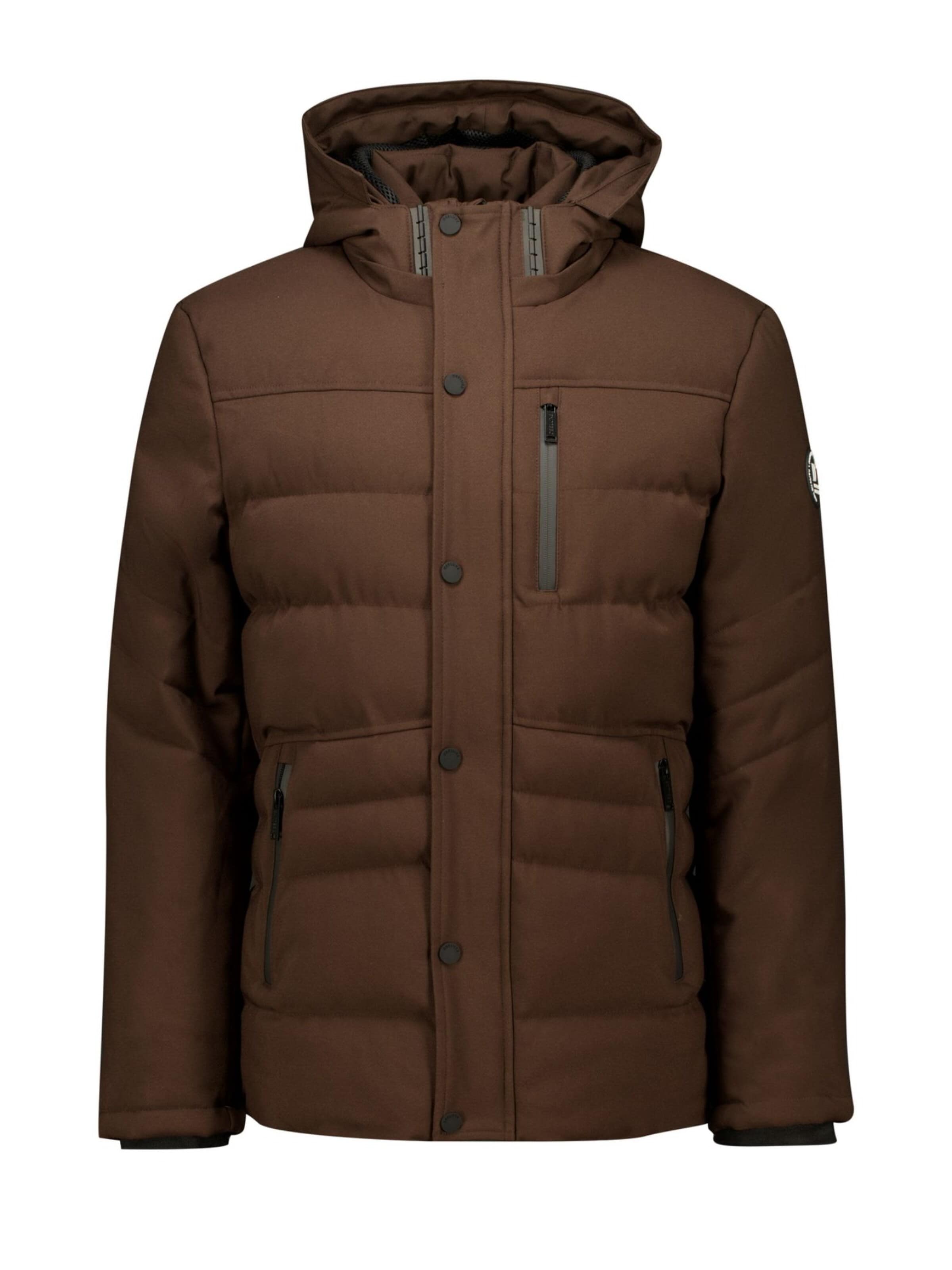 Deeluxe Winterjas in Bruin: voorkant