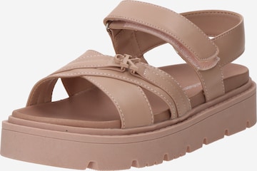 Calvin Klein Jeans Sandaalit värissä beige: etupuoli