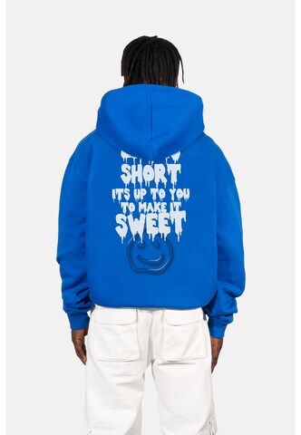 Sweat-shirt 'Life Is Short' Lost Youth en bleu