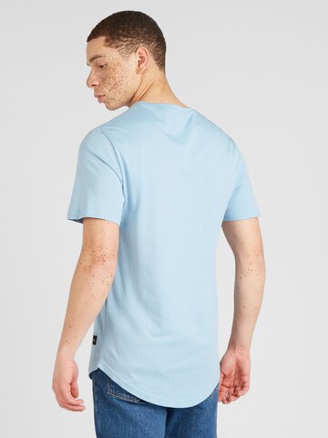 Only & Sons Regular Fit T-Shirt 'MATT' in Blau