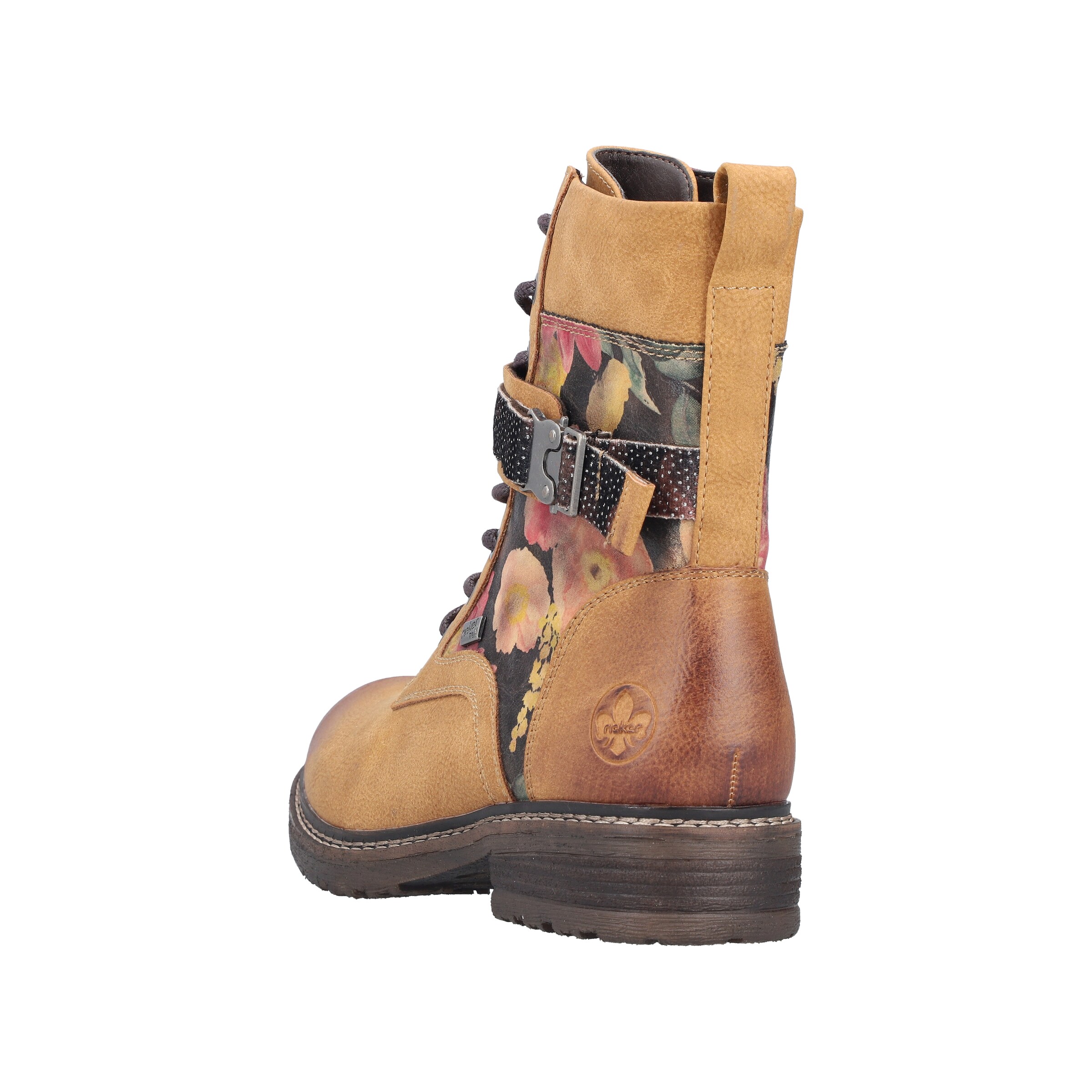 Rieker Lace-Up Ankle Boots in Brown