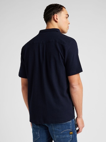 Coupe regular Chemise KnowledgeCotton Apparel en bleu