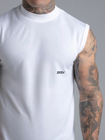 T-Shirt SikSilk en blanc