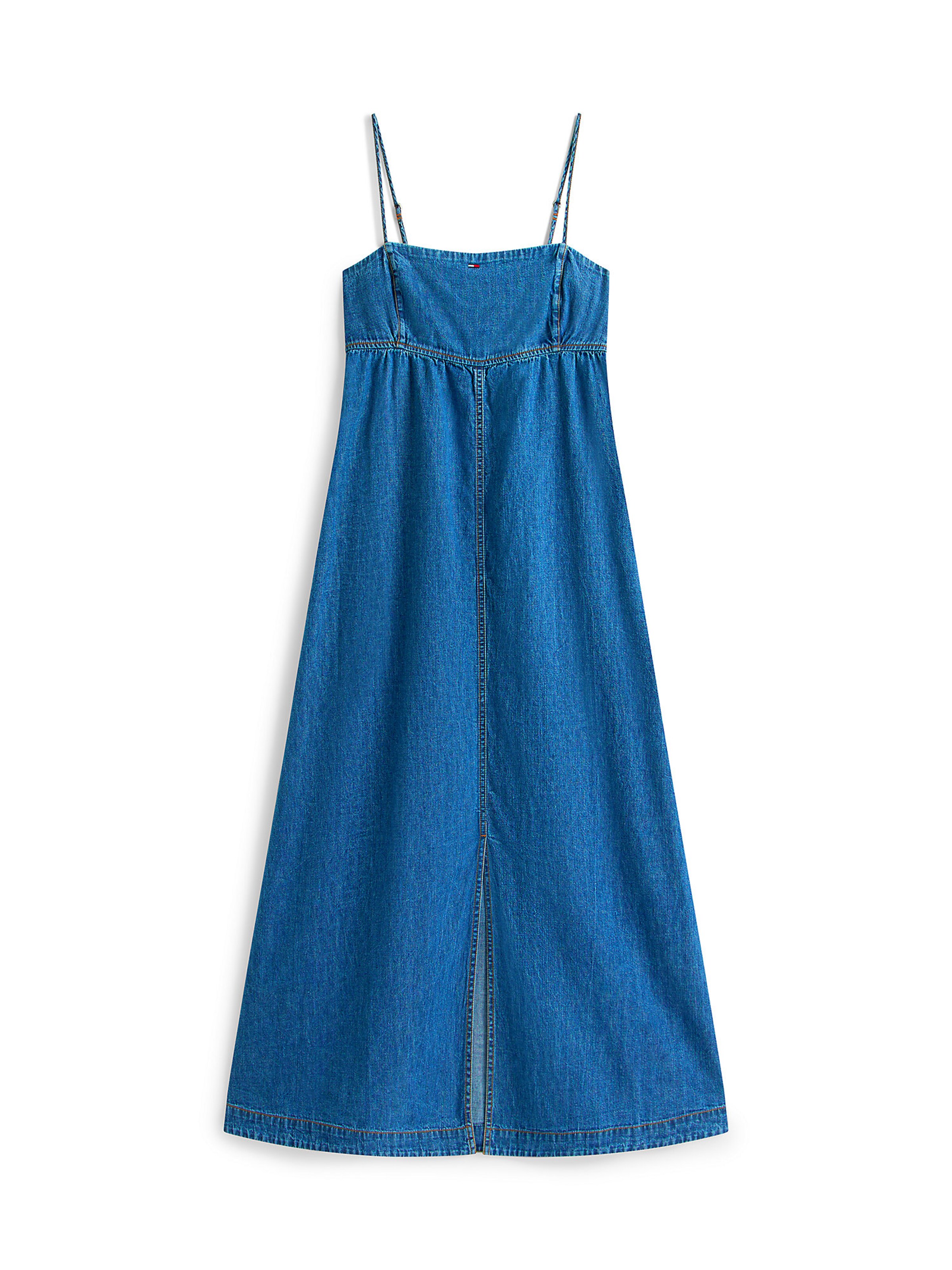 Tommy Jeans Kleid 'Chambray' in Blau: Vorderseite