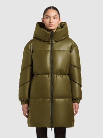 khujo Winter Coat 'Lorsa' in Green: front