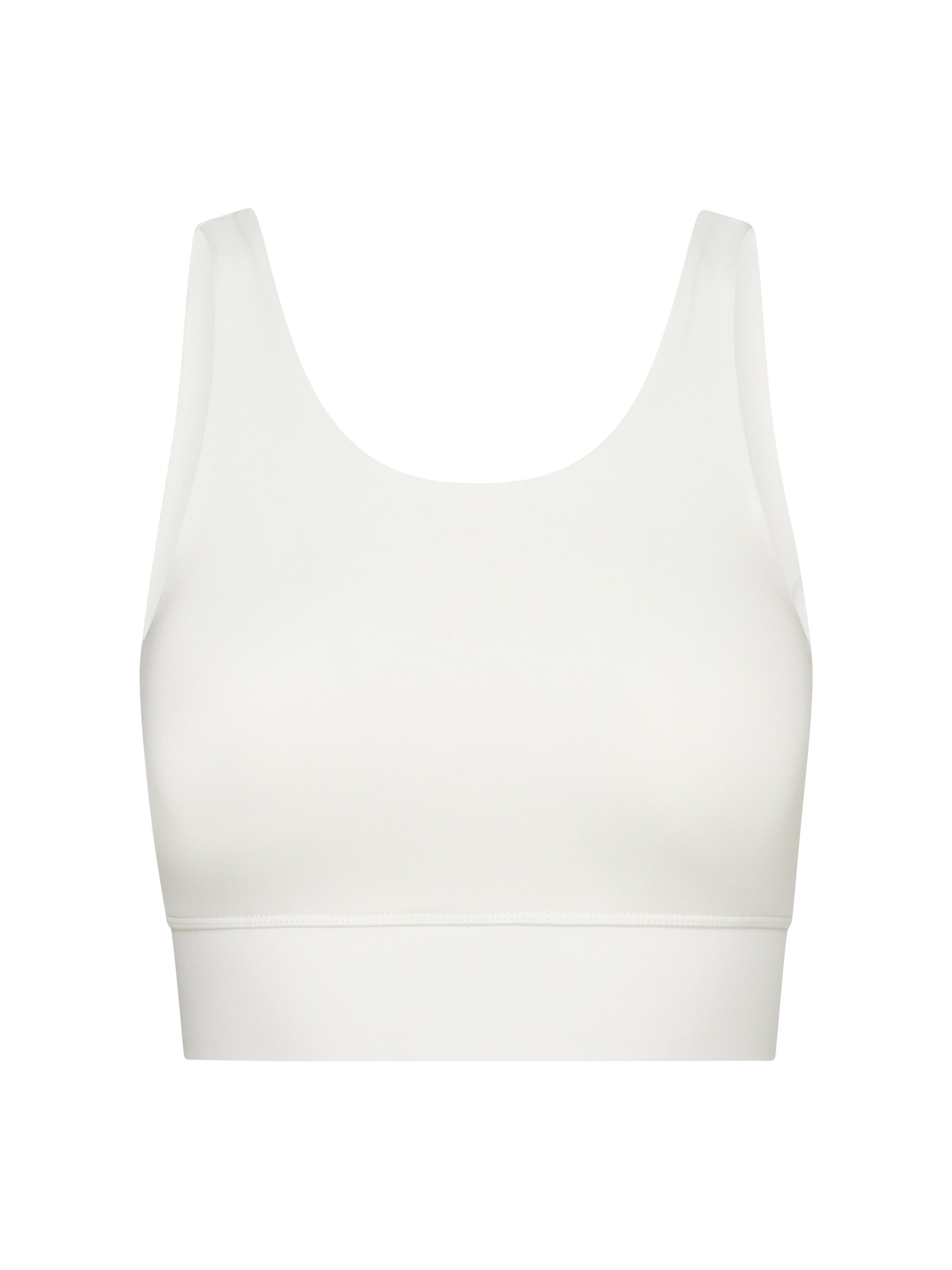 Bustino Reggiseno sportivo 'Bustier' di Hey Honey in bianco: frontale