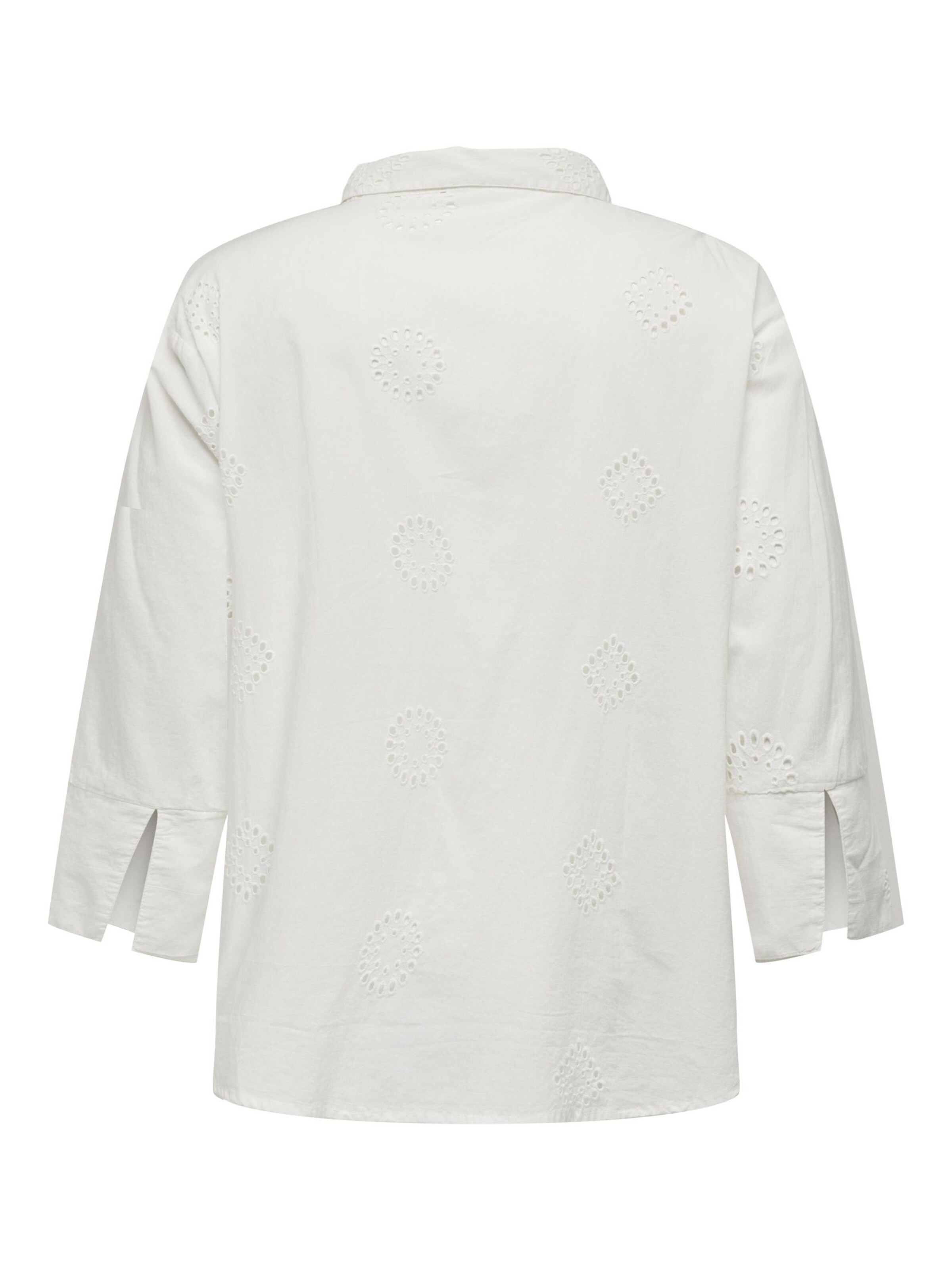 ONLY Carmakoma - Blusa en blanco