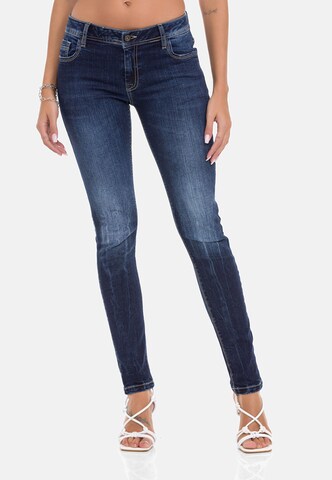 CIPO & BAXX Slim fit Jeans in Blue: front