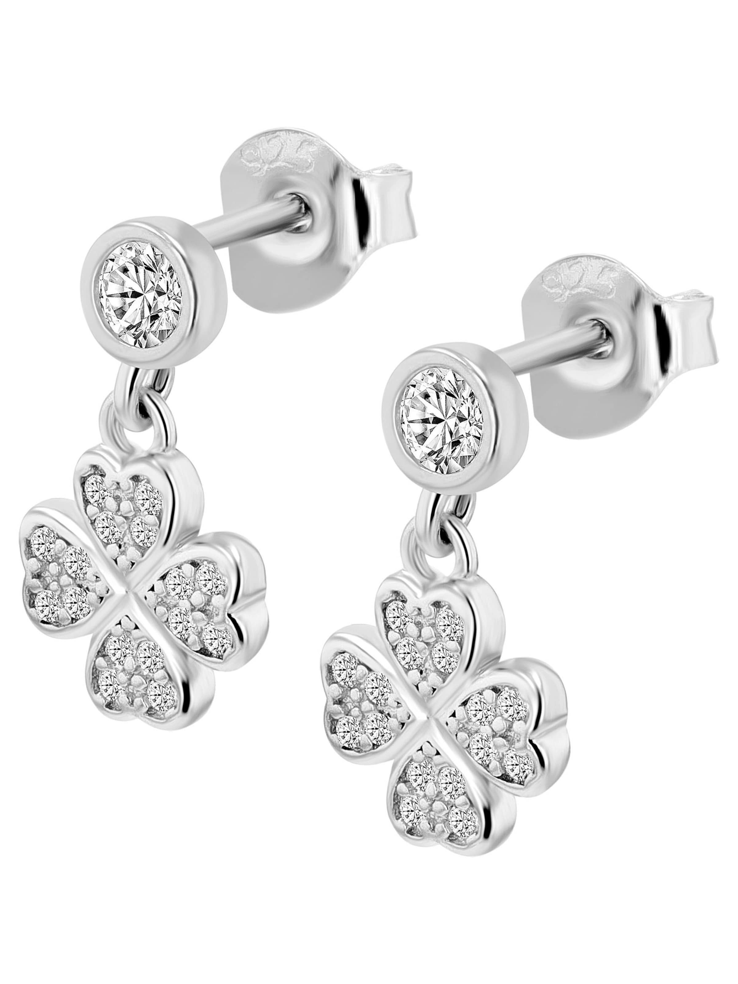 Akzent Earrings 'Miko, 925 Sterlingsilber, langlebig' in Silver