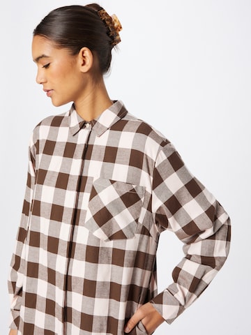 Urban Classics Shirt Dress in Brown