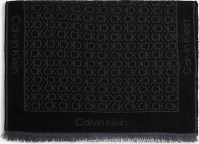 Calvin Klein Šalle, krāsa - tumši pelēks / melns, Preces skats