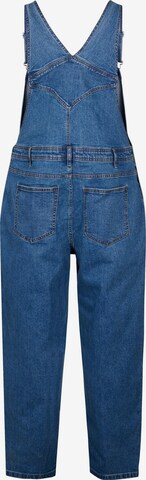 Zizzi Regular Tuinbroek jeans 'JEVLIA' in Blauw