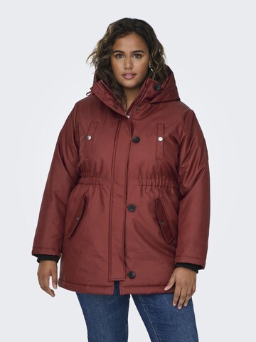 Parka invernale di ONLY Carmakoma in rosso: frontale